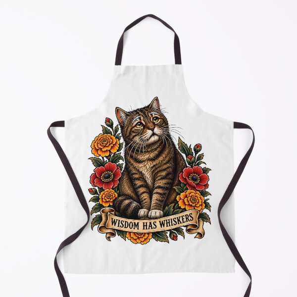 Item preview, Wisdom Has Whiskers Senior Cat designed and sold by Old's Cool Cat Studio.