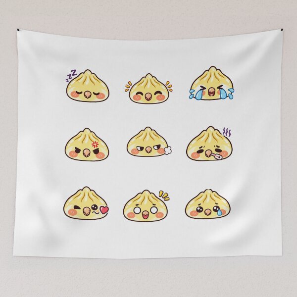 Item preview, Cockatiel dumpling sticker pack designed and sold by BigfeetLittlepaws.