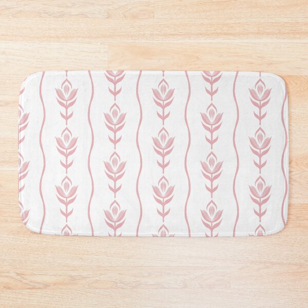 Item preview, Pink Tulip Floral Stripe Pattern designed and sold by Flora-and-Fable.