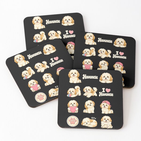 Item preview, Cute Havanese stickers and apparel design designed and sold by rafaeltto.