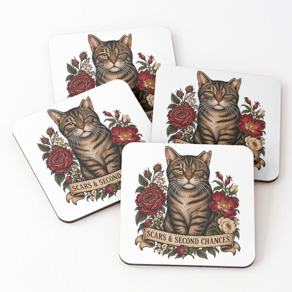 Item preview, Scars & Second Chances Cat Tattoo designed and sold by Old's Cool Cat Studio.