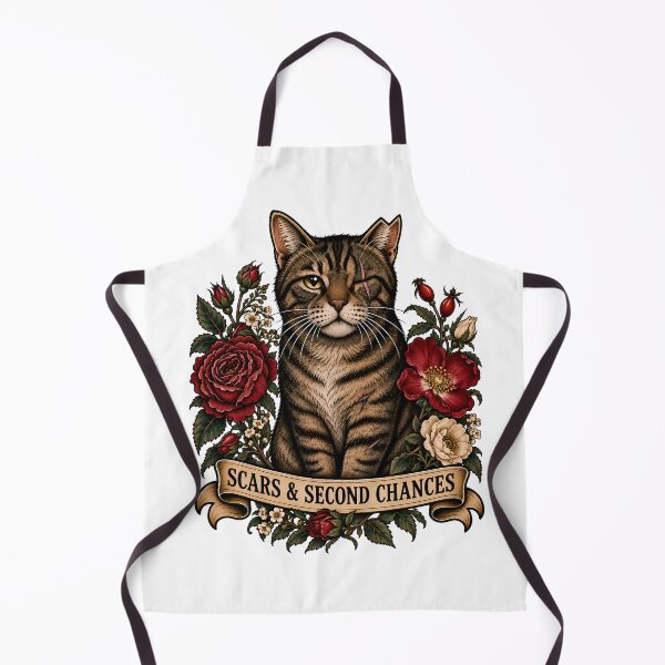 Item preview, Scars & Second Chances Cat Tattoo designed and sold by Old's Cool Cat Studio.