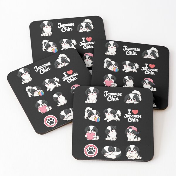 Item preview, Cute Japanese Chin stickers and apparel design designed and sold by rafaeltto.
