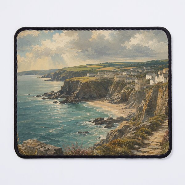 Item preview, Cornwall Coastal Village – English Seaside Landscape designed and sold by GSizzle1.
