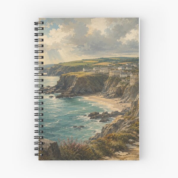 Item preview, Cornwall Coastal Village – English Seaside Landscape designed and sold by GSizzle1.