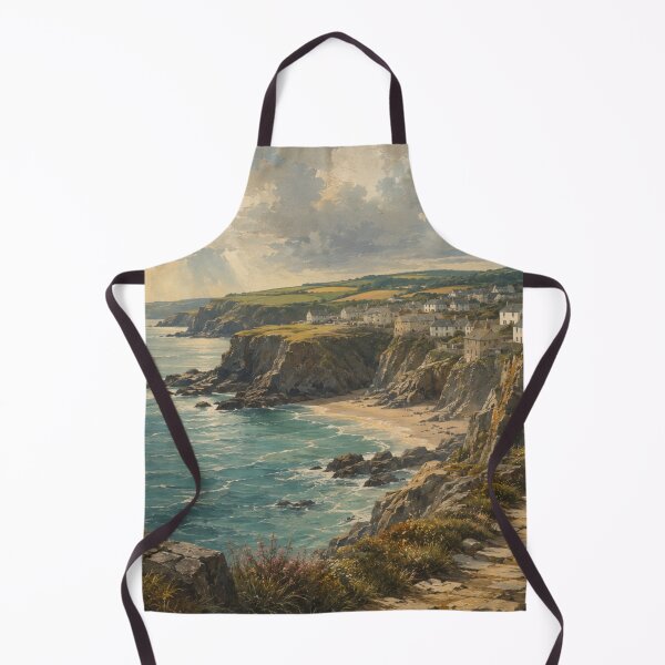 Item preview, Cornwall Coastal Village – English Seaside Landscape designed and sold by GSizzle1.