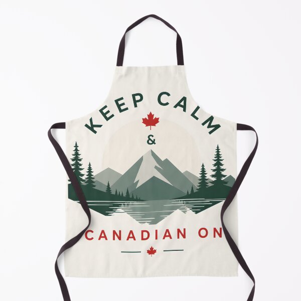 Item preview, Keep Calm and Canadian On Mountain Badge 2 designed and sold by Sybille-Yates.
