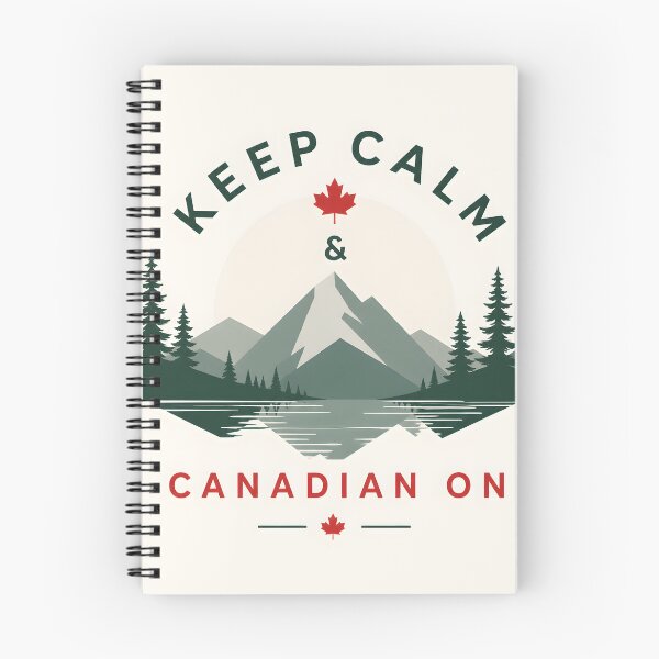 Item preview, Keep Calm and Canadian On Mountain Badge 2 designed and sold by Sybille-Yates.