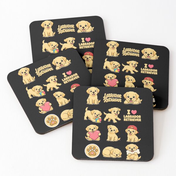 Item preview, Cute Labrador Retriever stickers and apparel design designed and sold by rafaeltto.