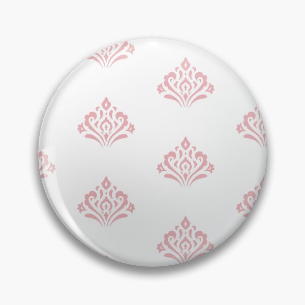 Item preview, Classic Pink on White Damask Pattern designed and sold by Flora-and-Fable.