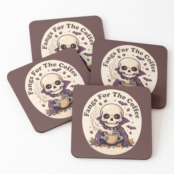 Item preview, Fangs For The Coffee Design designed and sold by NadinArtStudio.
