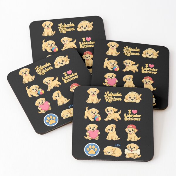 Item preview, Cute Labrador Retriever stickers and apparel design designed and sold by rafaeltto.