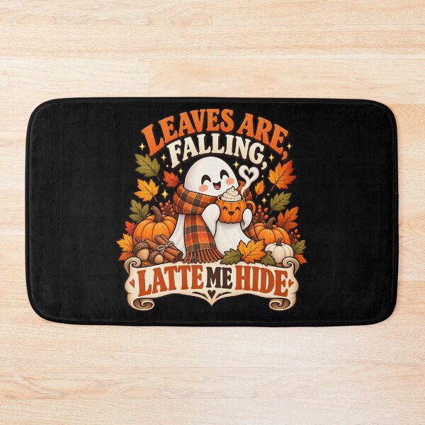Item preview, Cute Ghost Fall Coffee – Leaves Are Falling, Latte Me Hide designed and sold by lbenoraib.