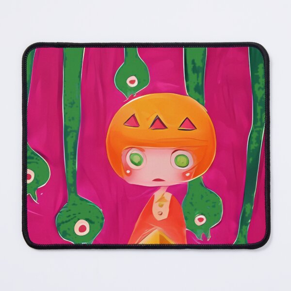 Item preview, Orange Figure Surrounded By Green Snakes designed and sold by Ronanisove.