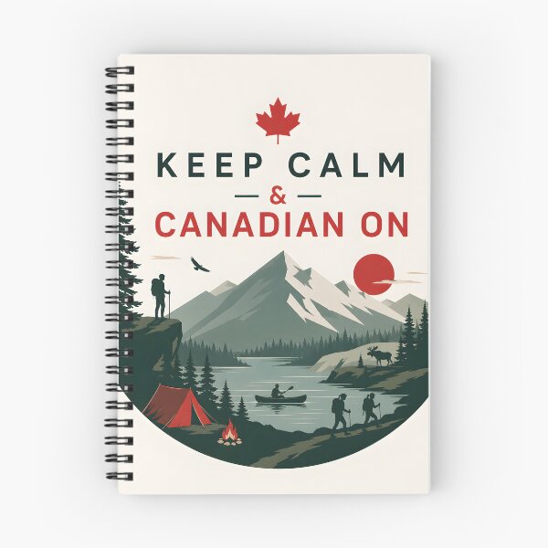 Item preview, Keep Calm and Canadian On Mountain Badge 3 designed and sold by Sybille-Yates.