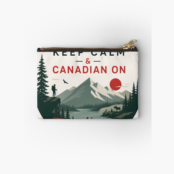 Item preview, Keep Calm and Canadian On Mountain Badge 3 designed and sold by Sybille-Yates.