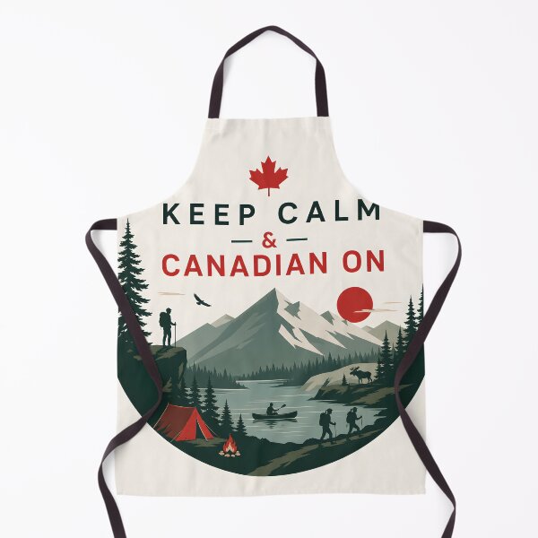 Item preview, Keep Calm and Canadian On Mountain Badge 3 designed and sold by Sybille-Yates.