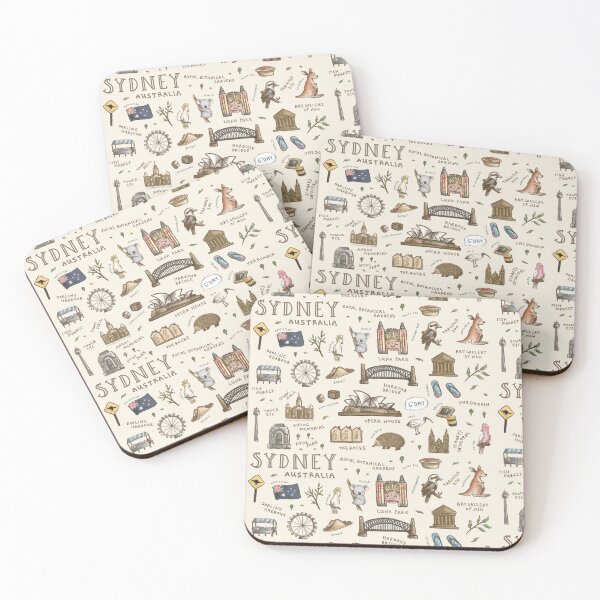 Item preview, Sydney Landmarks designed and sold by Those Pencil Shavings.