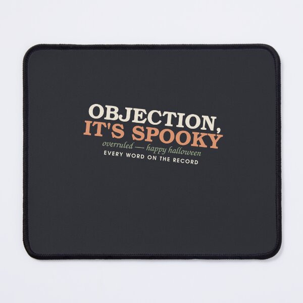 Item preview, Objection, It's Spooky — Court Reporter Halloween Stamp designed and sold by SlowMadeShelf.