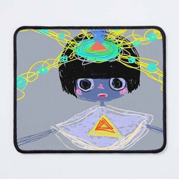 Item preview, Blue Figure With Neon Head Energy designed and sold by Ronanisove.