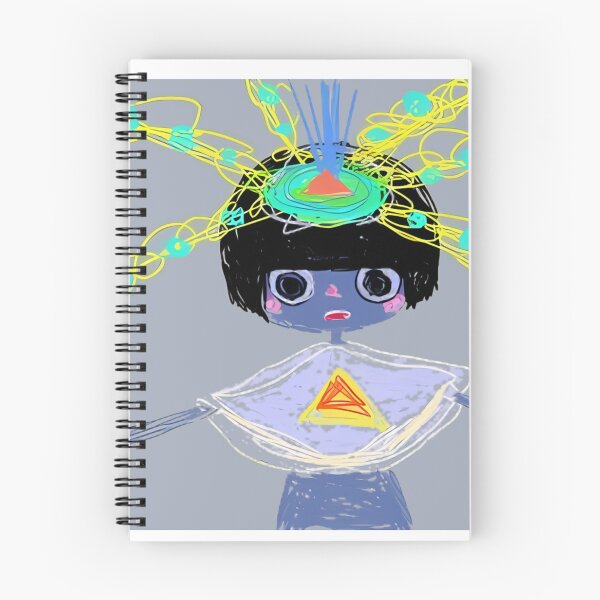 Item preview, Blue Figure With Neon Head Energy designed and sold by Ronanisove.