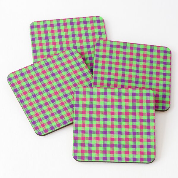 Item preview, Pink And Purple Gingham Check Green  designed and sold by PatternTitan.