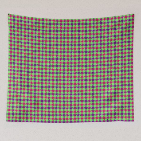 Item preview, Pink And Purple Gingham Check Green  designed and sold by PatternTitan.