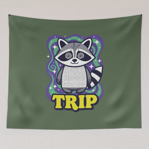 Item preview, Mapache alucinante designed and sold by Brussina.