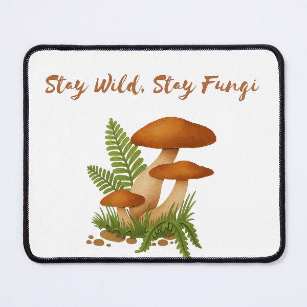Item preview, Stay Wild Stay Fungi Whimsical Mushroom Papercut Illustration designed and sold by RAJASWARSTORE.