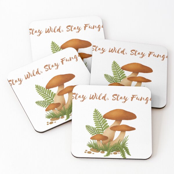 Artikelvorschau, Stay Wild Stay Fungi – Verspielte Pilz-Papierschnittillustration entworfen und verkauft von RAJASWARSTORE.