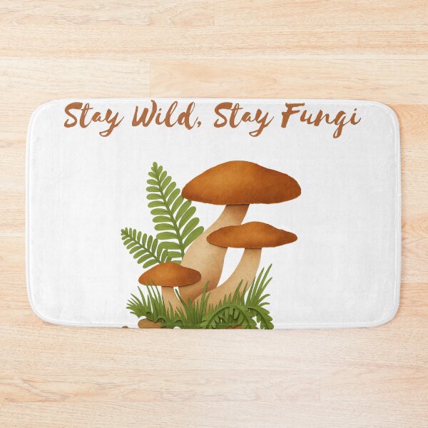 Item preview, Stay Wild Stay Fungi Whimsical Mushroom Papercut Illustration designed and sold by RAJASWARSTORE.