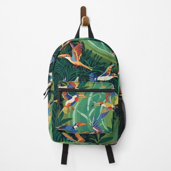 Item preview, Amazonian birds over the river – Tropical wildlife designed and sold by BrazilArtShop.