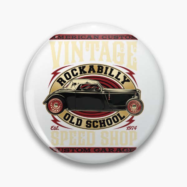 Item preview, American Custom Vintage Rockabilly Old School Speed Shop designed and sold by heedooppod.