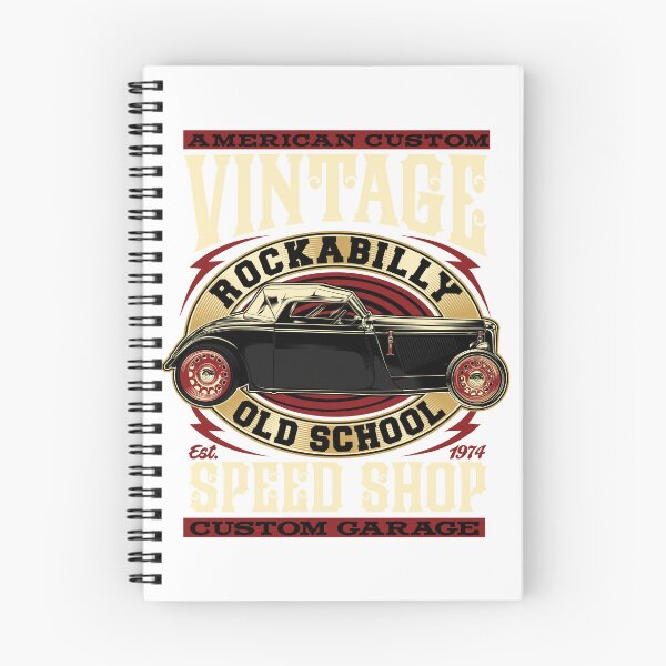Item preview, American Custom Vintage Rockabilly Old School Speed Shop designed and sold by heedooppod.