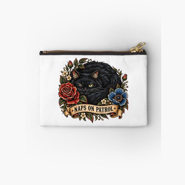 Item preview, Black Cat Naps On Patrol designed and sold by Old's Cool Cat Studio.