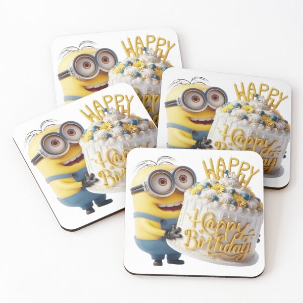 Item preview, Happy Birthday Minion – Birthday Cake Celebration Design designed and sold by 4U---Store.