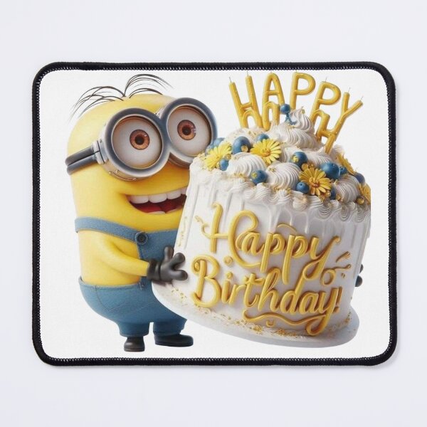 Item preview, Happy Birthday Minion – Birthday Cake Celebration Design designed and sold by 4U---Store.