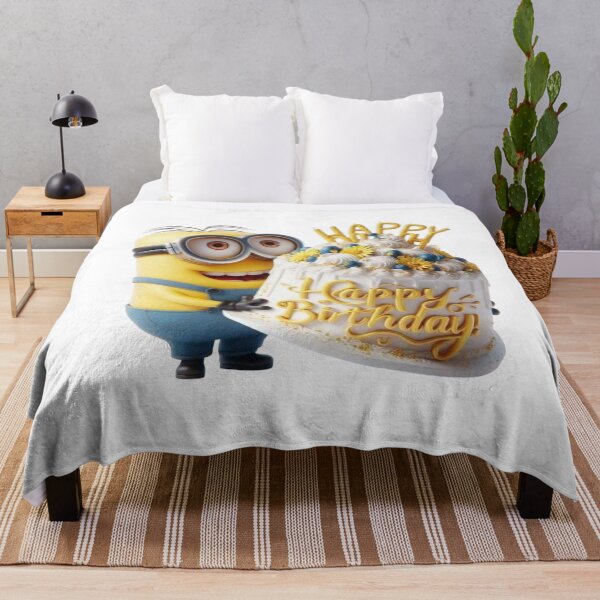 Item preview, Happy Birthday Minion – Birthday Cake Celebration Design designed and sold by 4U---Store.