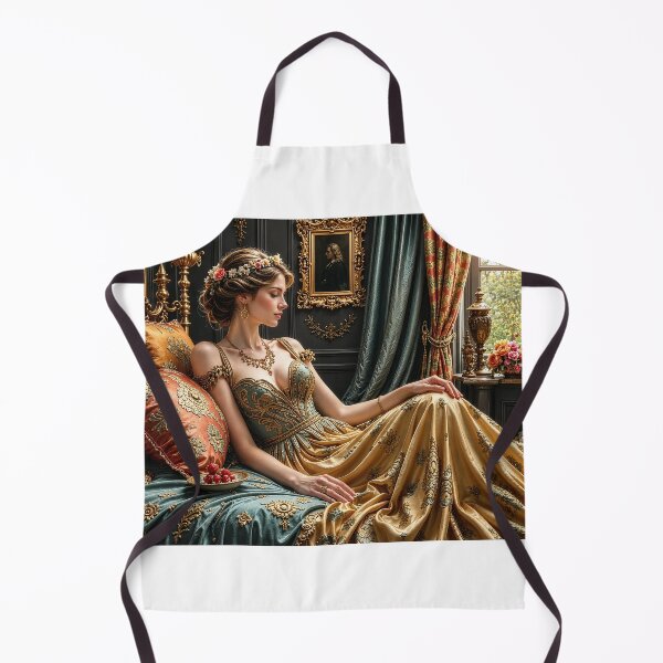 Item preview, Pretty Lady Relaxing in Elegant Bedroom designed and sold by Pim-Crystal.