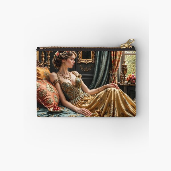 Item preview, Pretty Lady Relaxing in Elegant Bedroom designed and sold by Pim-Crystal.