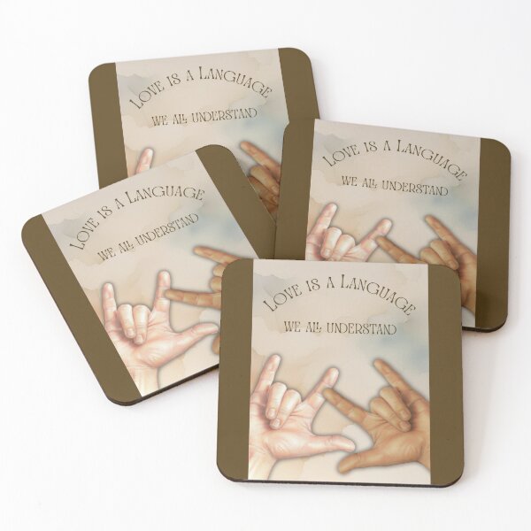Item preview, Hand Signing I Love You in ASL, Love is a Language We All Understand designed and sold by JoyfulWhimsy.