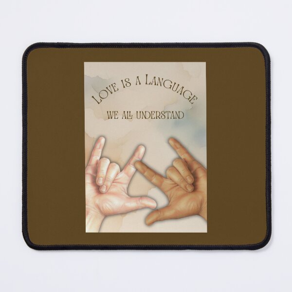 Item preview, Hand Signing I Love You in ASL, Love is a Language We All Understand designed and sold by JoyfulWhimsy.