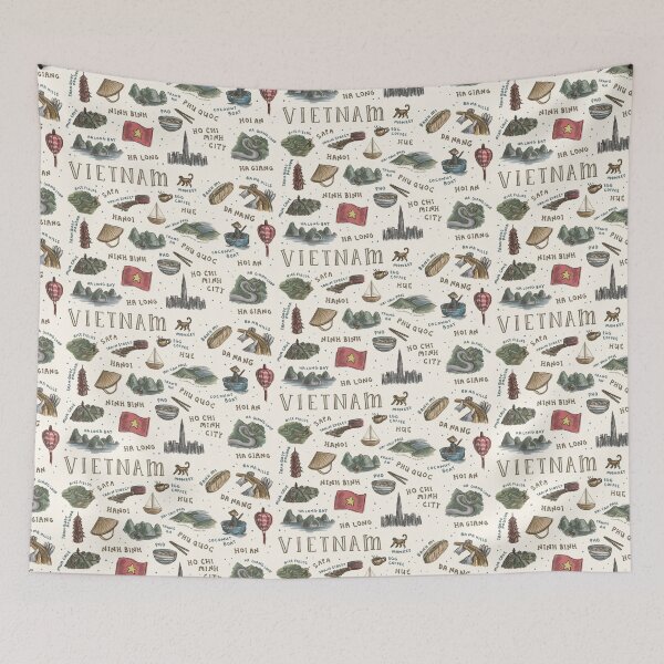 Item preview, Vietnam Landmarks designed and sold by Those Pencil Shavings.