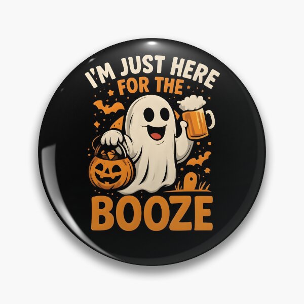 Item preview, I'm Just Here For The Booze Halloween Shirt designed and sold by KeyClothesline.