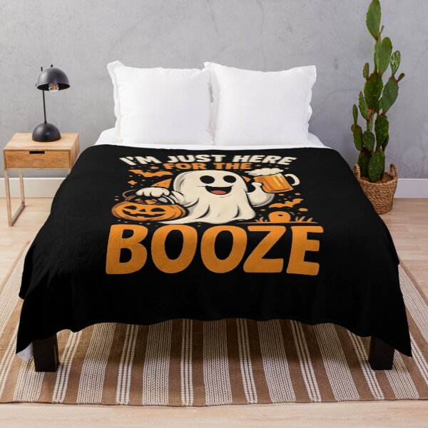 Item preview, I'm Just Here For The Booze Halloween Shirt designed and sold by KeyClothesline.