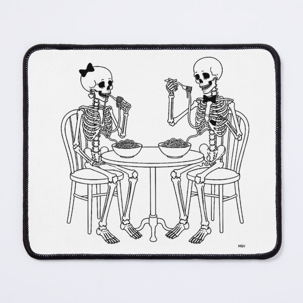 Item preview, Skeleton Couple Ramen Date  designed and sold by Qenlo.