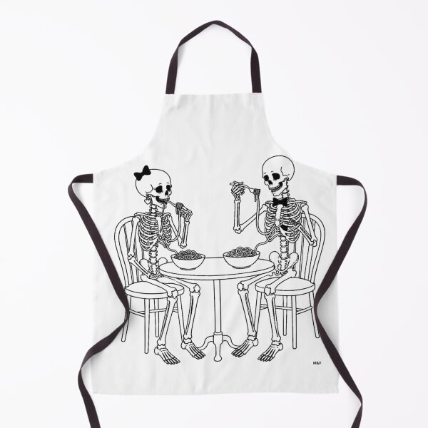 Item preview, Skeleton Couple Ramen Date  designed and sold by Qenlo.