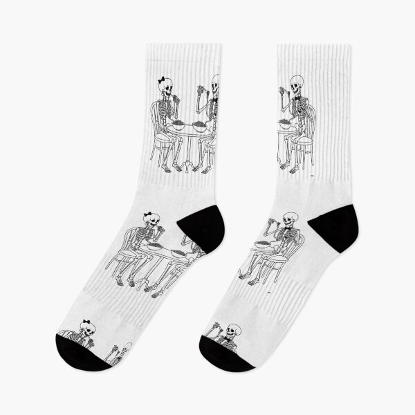 Item preview, Skeleton Couple Ramen Date  designed and sold by Qenlo.