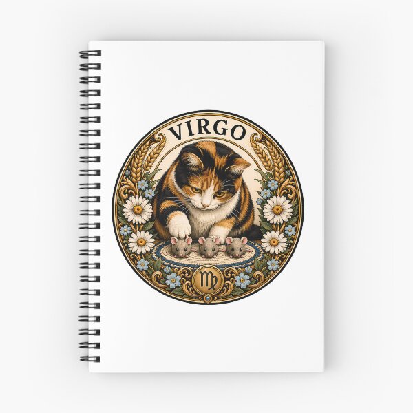 Item preview, Virgo Calico Cat Celestial Zodiac Wheat designed and sold by Old's Cool Cat Studio.