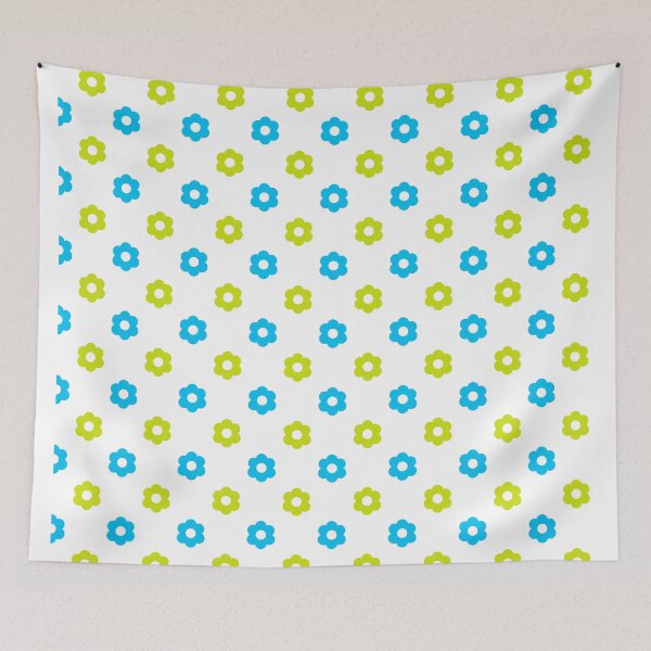 Item preview, Pequeñas flores - Azul/Verde designed and sold by SusiSu72.